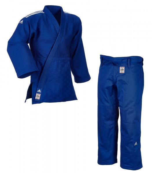 ADIDAS &quot;CHAMPION II&quot; IJF Judogi blau